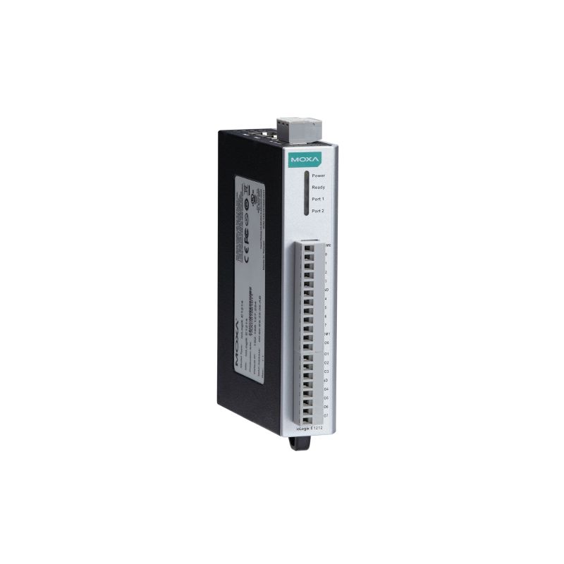 Moxa 配備2埠 乙太網路遠端I/O 16xDI ioLogik E1210